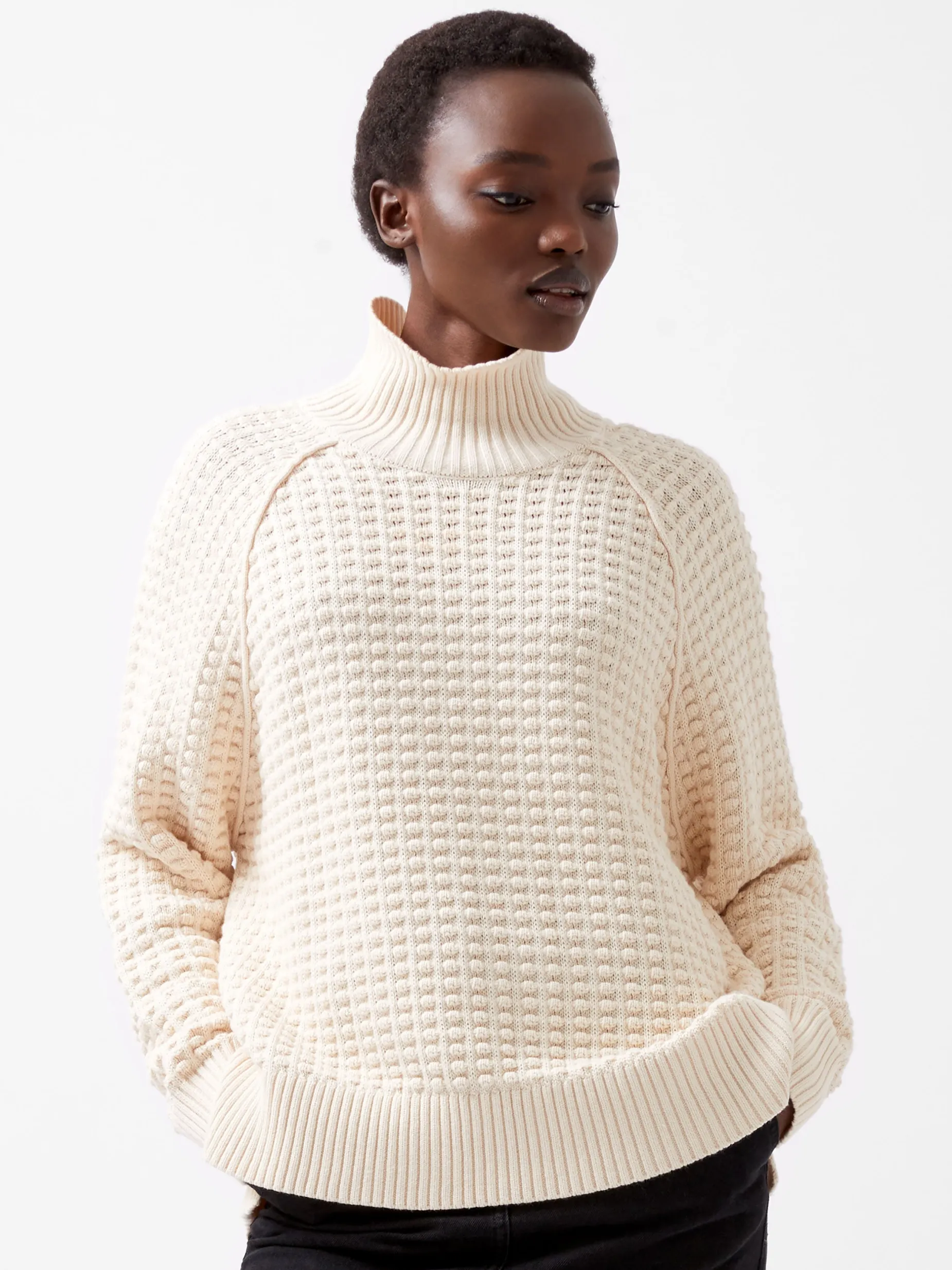 French Connection Jumpers & Cardigans-Keya Popcorn Knit Mozart Jumper