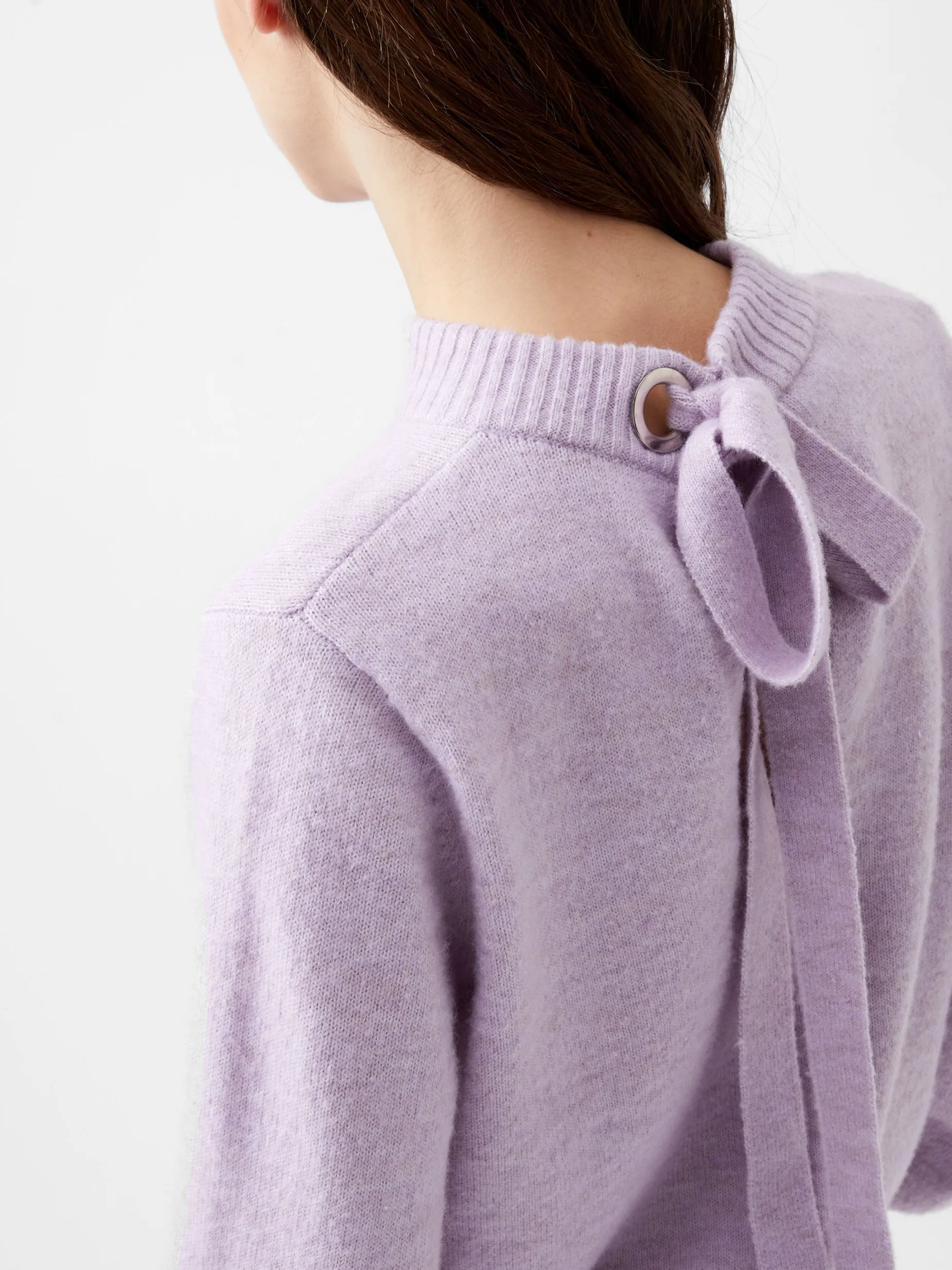 French Connection Jumpers & Cardigans-Kezia Recycled Back Eyelet Jumper