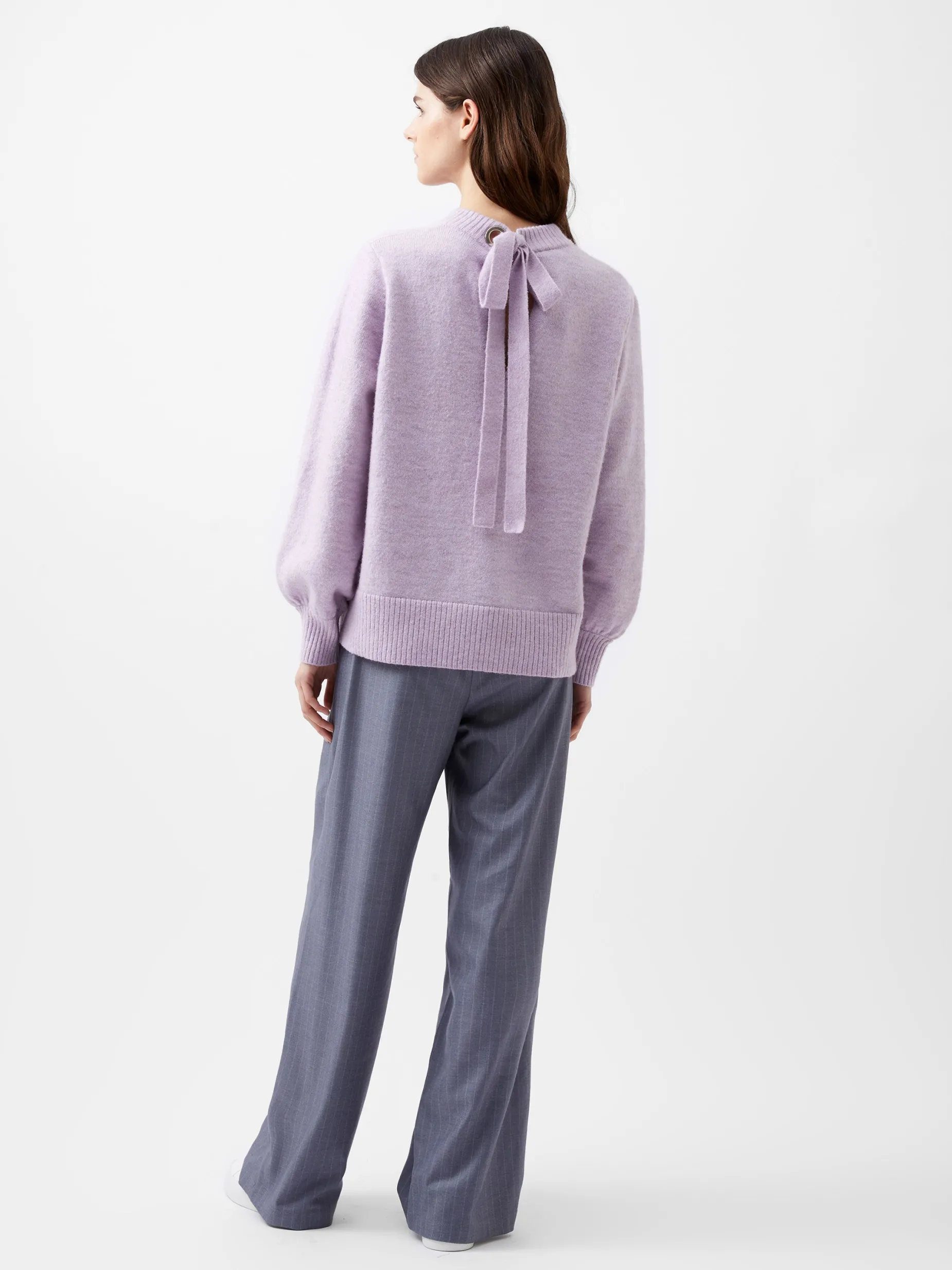 French Connection Jumpers & Cardigans-Kezia Recycled Back Eyelet Jumper