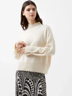 French Connection Jumpers & Cardigans-Kezia Recycled Pearl Cuff Detail Jumper