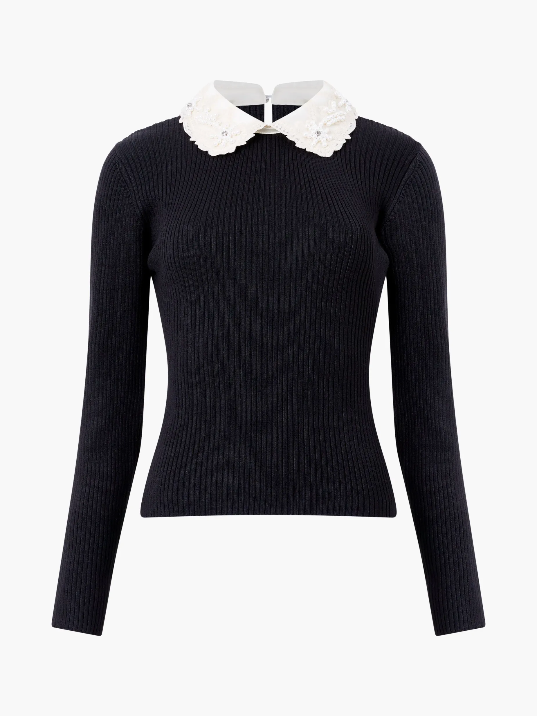 French Connection Jumpers & Cardigans-Krista Embellished Knit Top