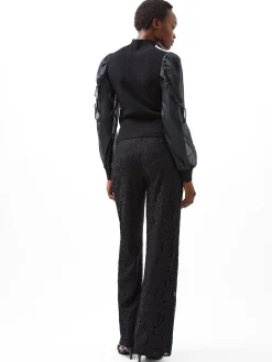 French Connection Jumpers & Cardigans-Krista Organza Puff Sleeve Top