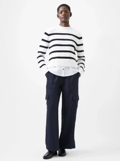 French Connection Jumpers & Cardigans-Lily Mozart Poplin Mix Top