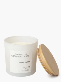 French Connection Home Accessories-Linen White Serenity 322g Candle