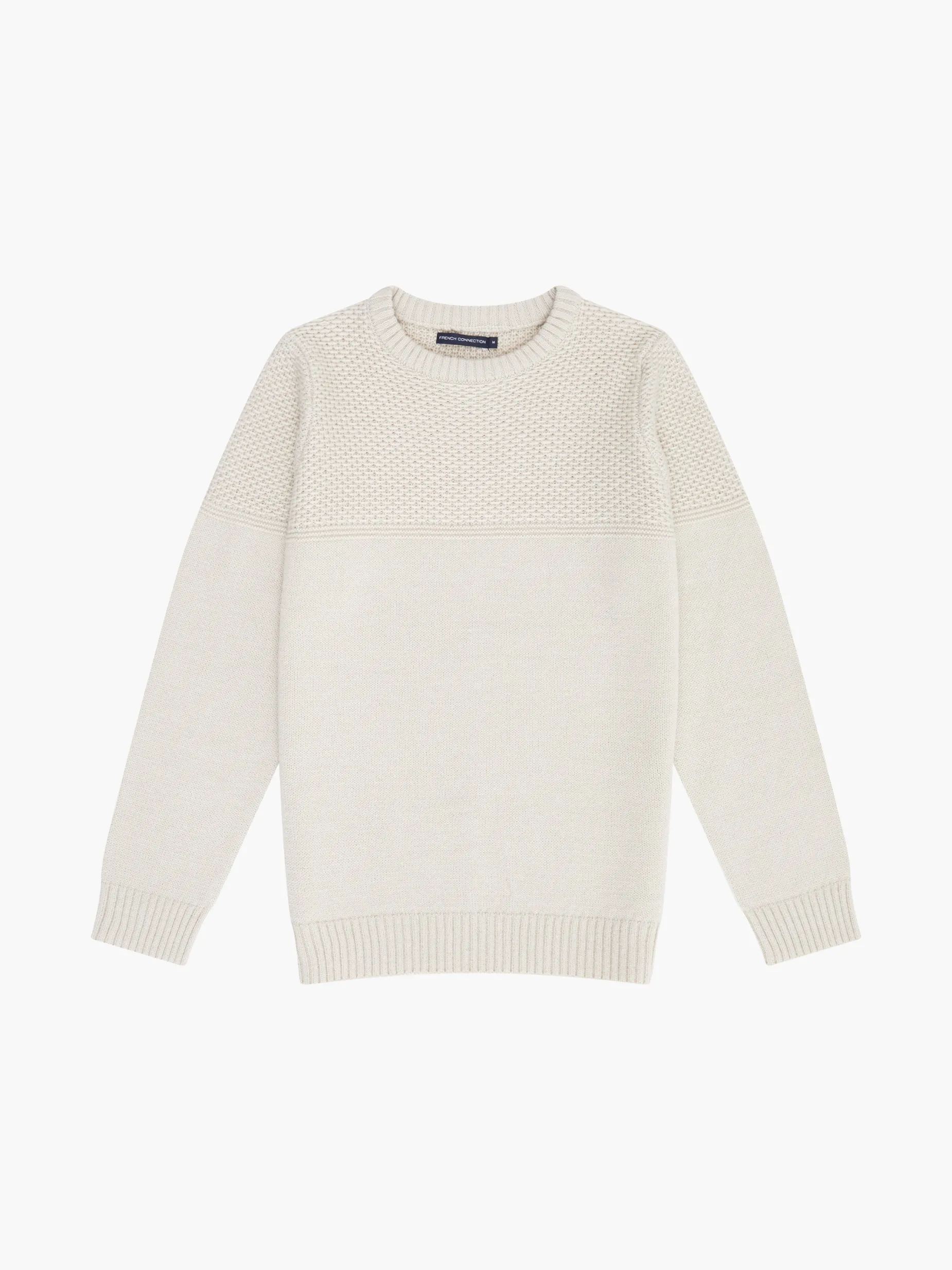 French Connection Knitwear-Link Stitch Crew Neck Jumper
