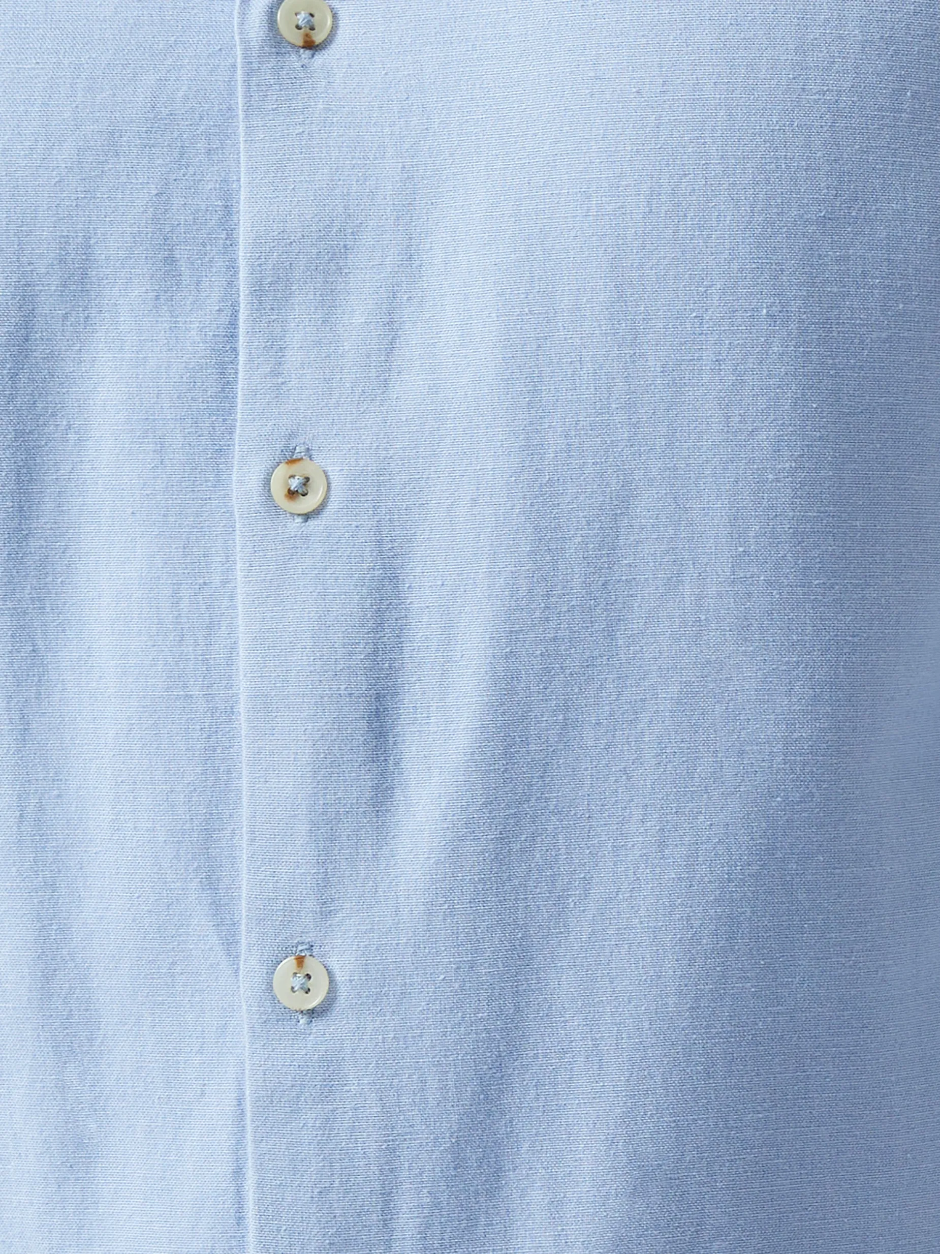 French Connection Shirts-Long Sleeve Linen Blend Shirt
