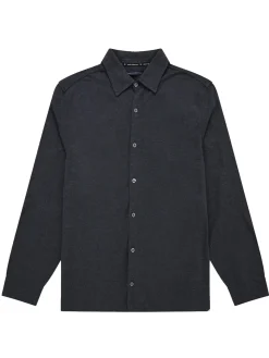 French Connection Shirts-Long Sleeve Pique Jersey Shirt