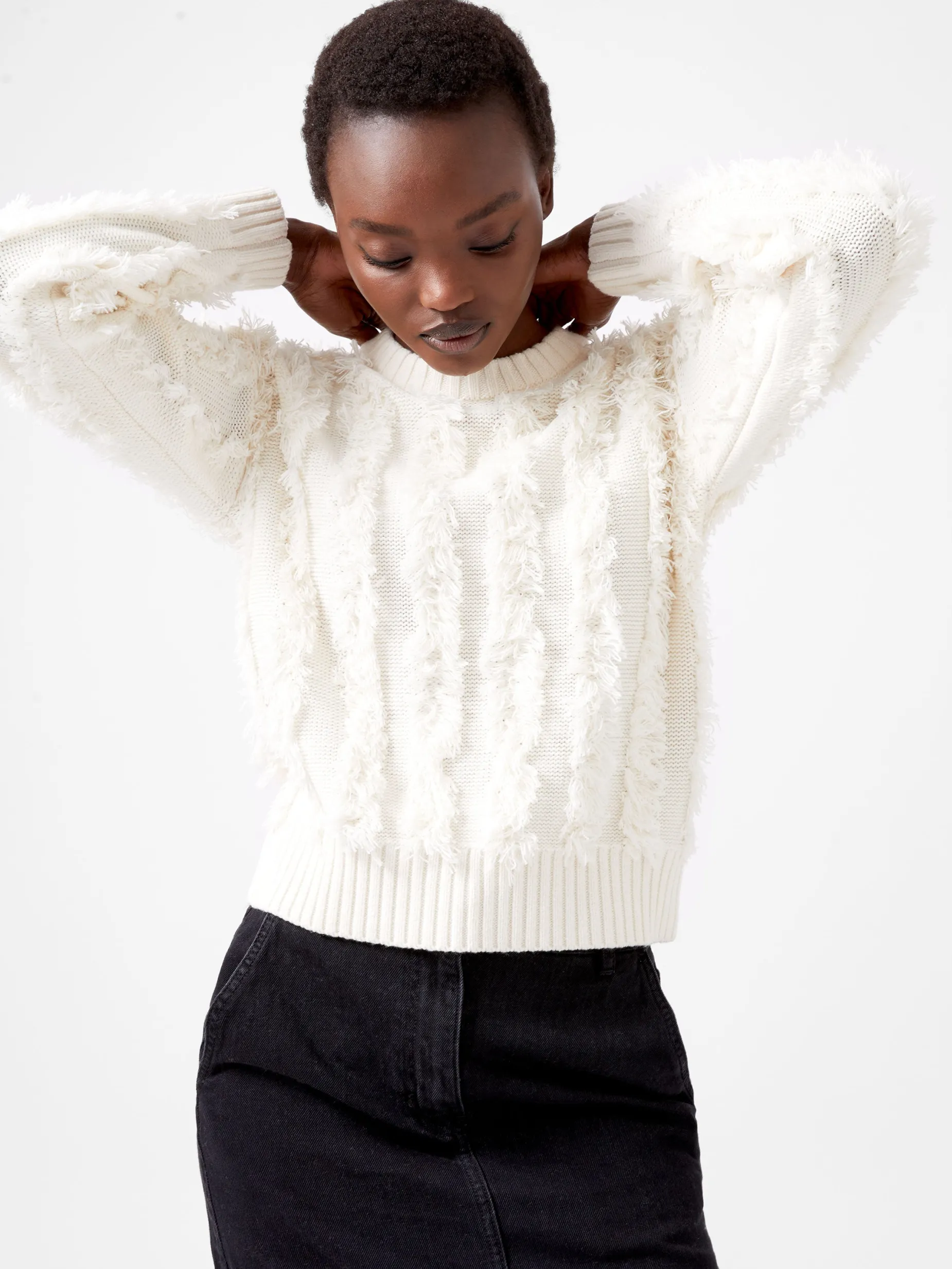 French Connection Jumpers & Cardigans-Malika Fringed Jumper
