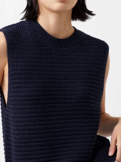French Connection Jumpers & Cardigans-Manda Open Knit Vest