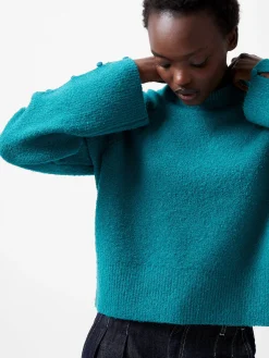 French Connection Jumpers & Cardigans-Melissa Boucle Button Detail Sleeve Jumper