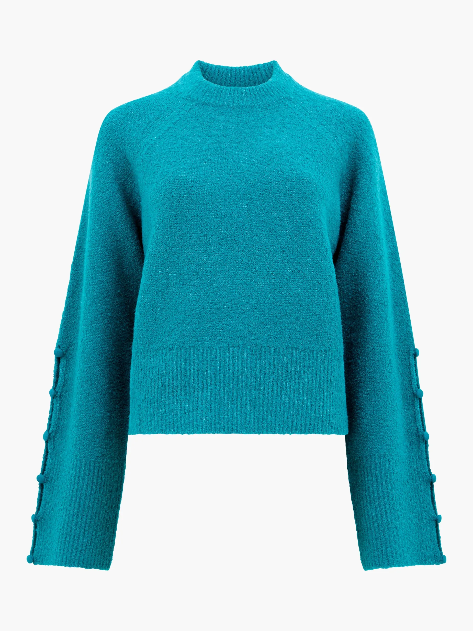 French Connection Jumpers & Cardigans-Melissa Boucle Button Detail Sleeve Jumper