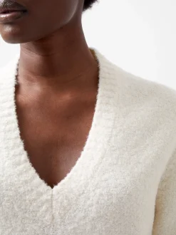 French Connection Jumpers & Cardigans-Melissa Boucle V-Neck Jumper