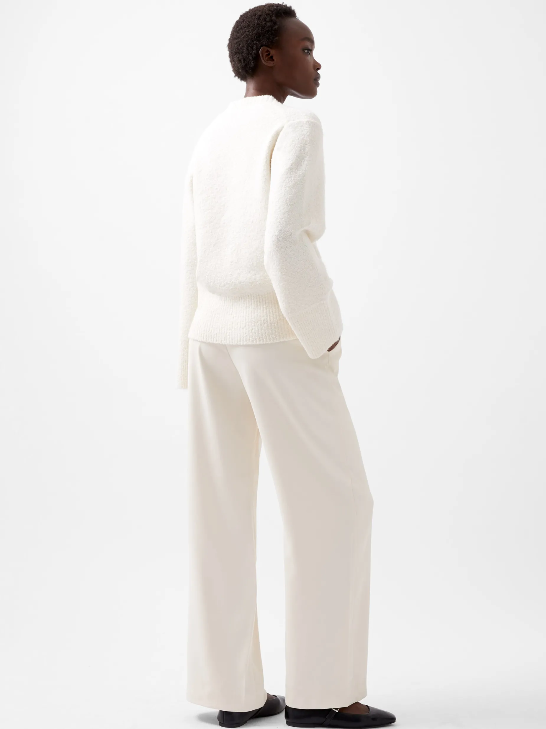 French Connection Jumpers & Cardigans-Melissa Boucle V-Neck Jumper
