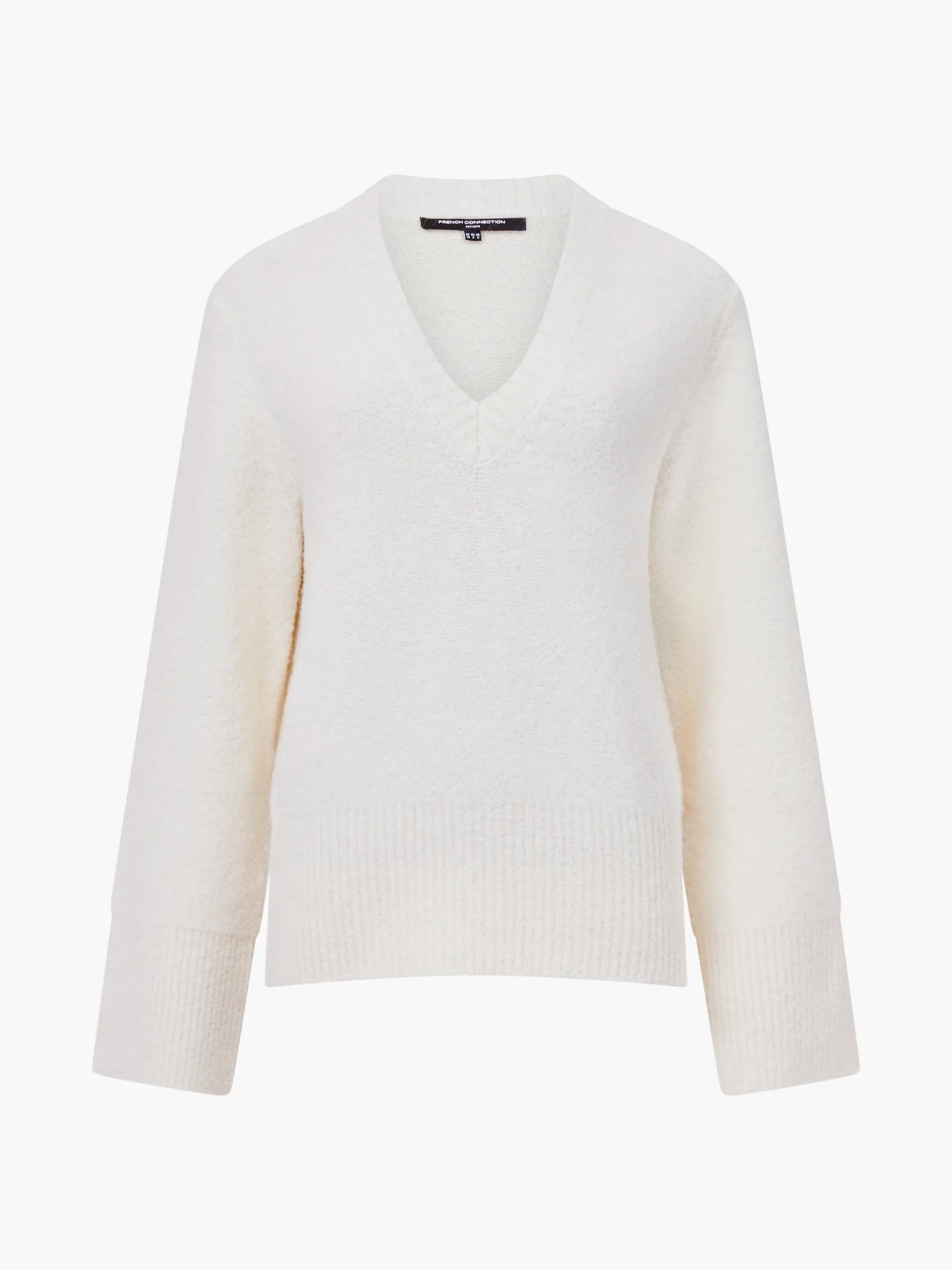 French Connection Jumpers & Cardigans-Melissa Boucle V-Neck Jumper