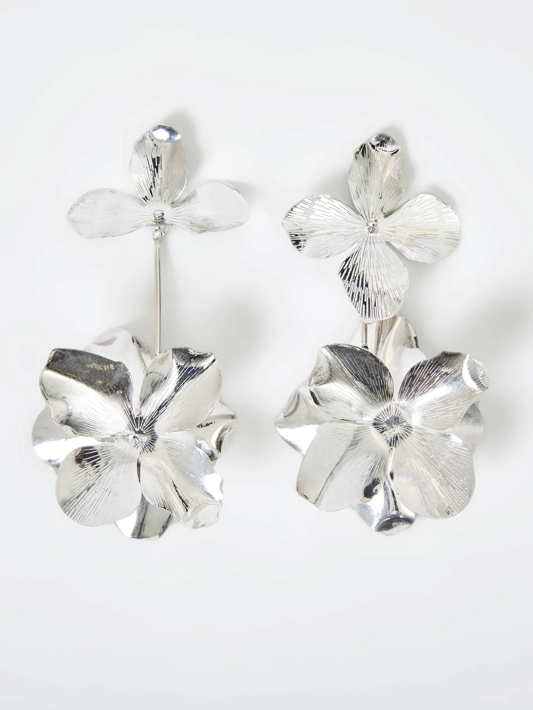 Women French Connection Jewellery|Jewellery-Metal Floral Drop Earrings