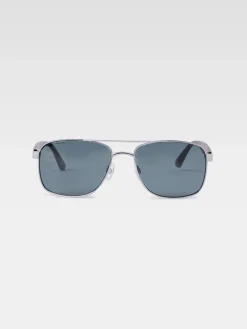 French Connection Sunglasses-Metal Navigator Sunglasses