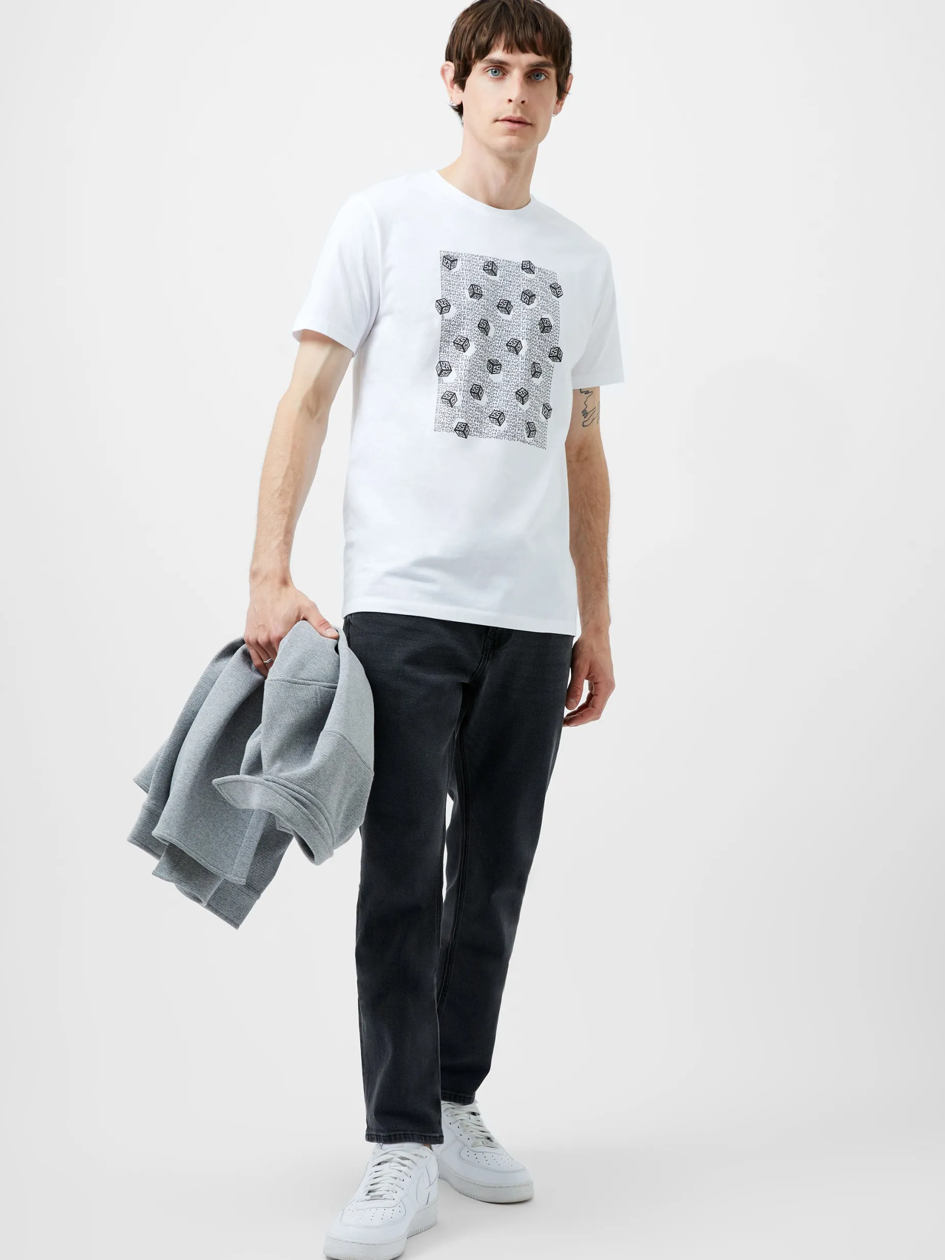 French Connection T-Shirts & Polo Shirts-Mini Dice Organic Graphic T-Shirt