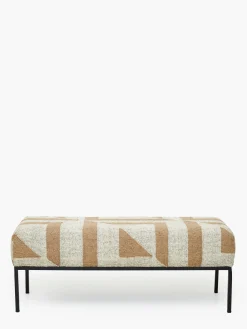 French Connection Furniture-Mocha Sundial Ottoman Bench