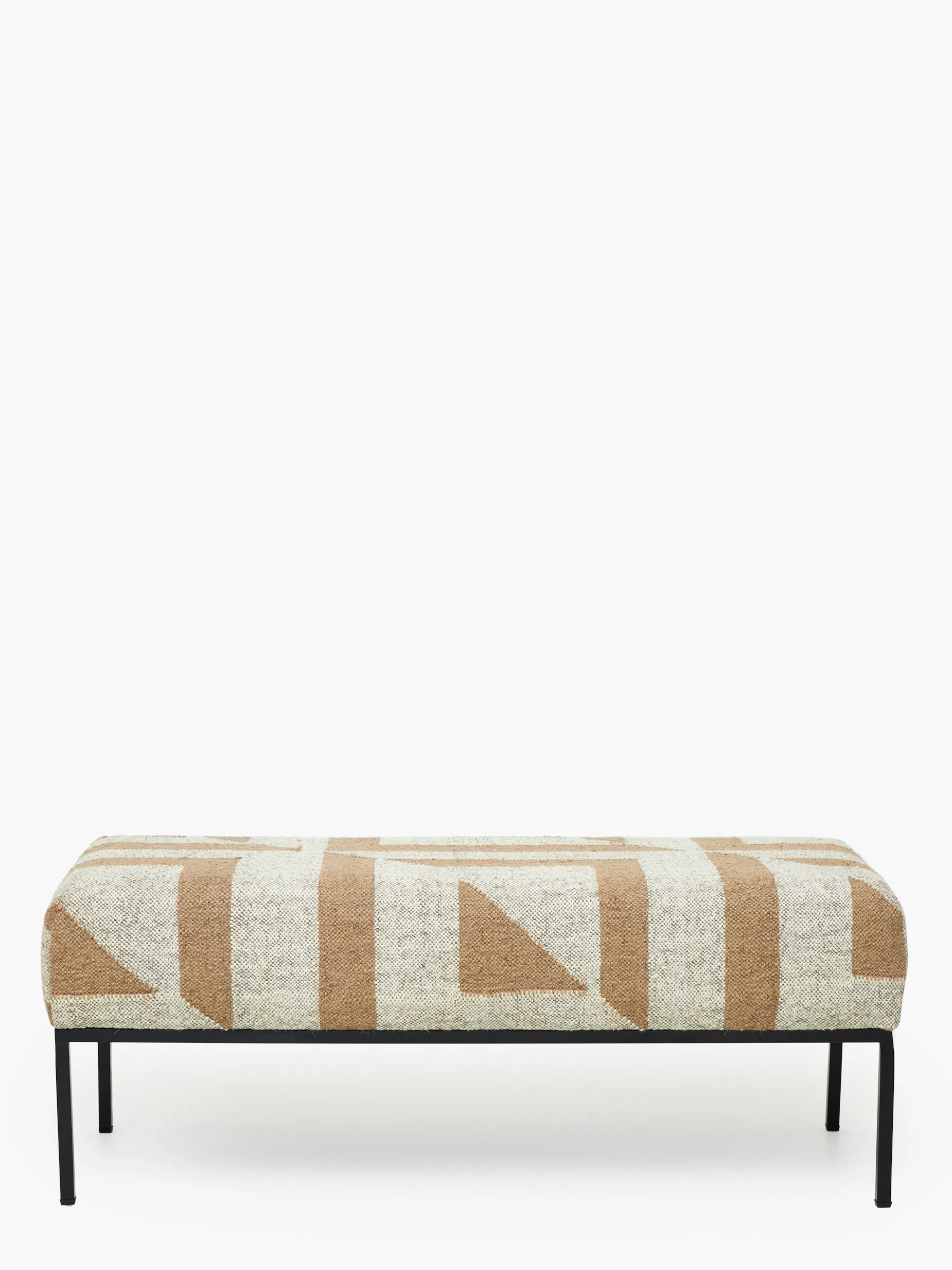 French Connection Furniture-Mocha Sundial Ottoman Bench