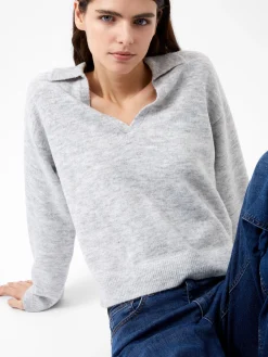 French Connection Jumpers & Cardigans-Morena Recycled Collar Jumper