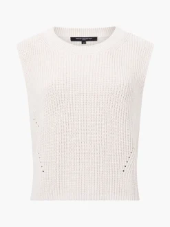 French Connection Jumpers & Cardigans-Mozart Knit Crew Neck Sleeveless Vest