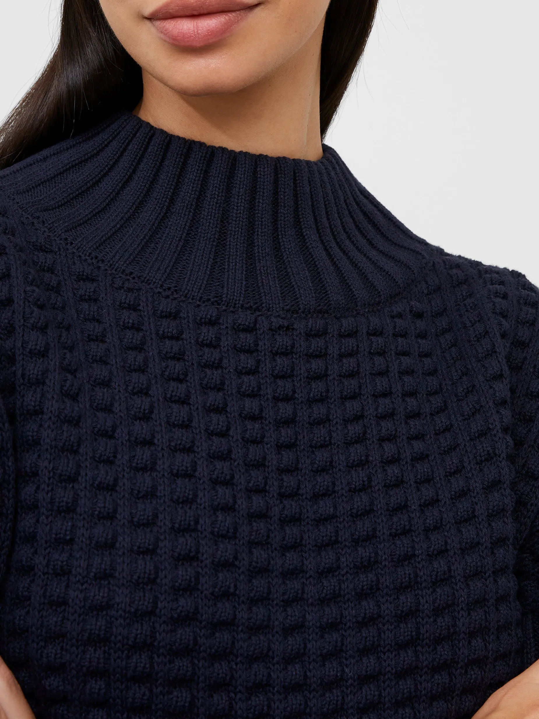 French Connection Jumpers & Cardigans-Mozart Popcorn High Neck Jumper