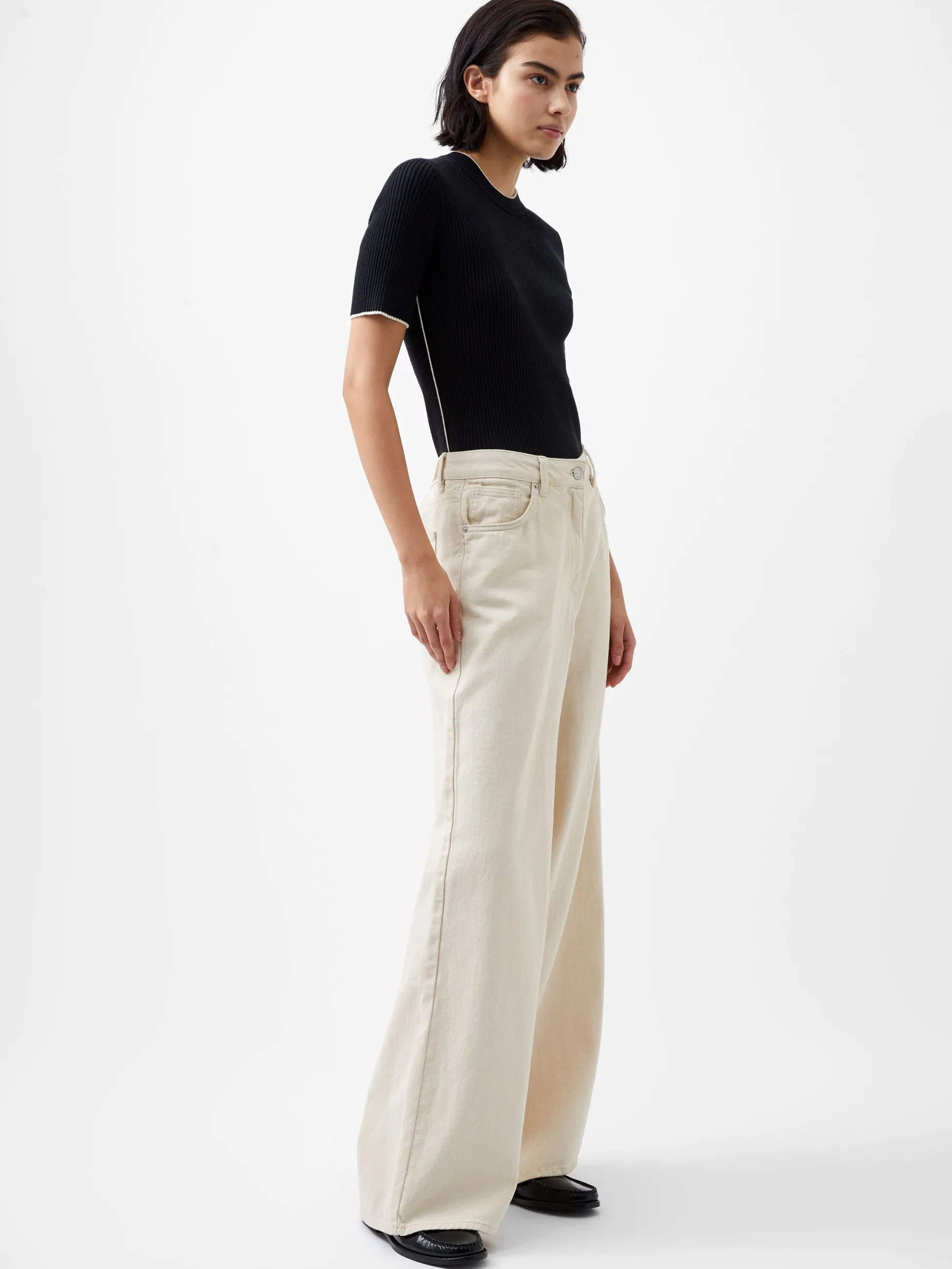 French Connection Jumpers & Cardigans-Mozza Short Sleeve Jumper