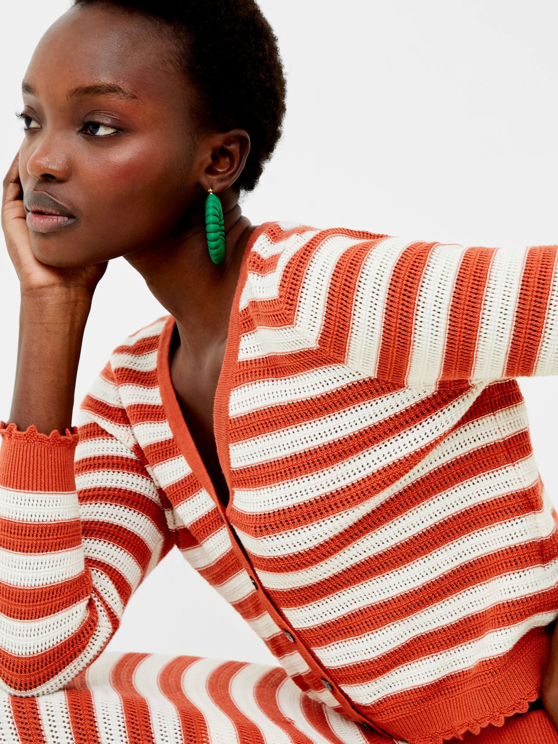 French Connection Co-Ords-Nesta Stripe Cardigan