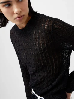 French Connection Jumpers & Cardigans-Niko Open Knit Long Sleeve Jumper
