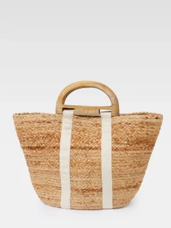 Women French Connection Bags & Purses|Bags & Purses-Raffia Basket Bag