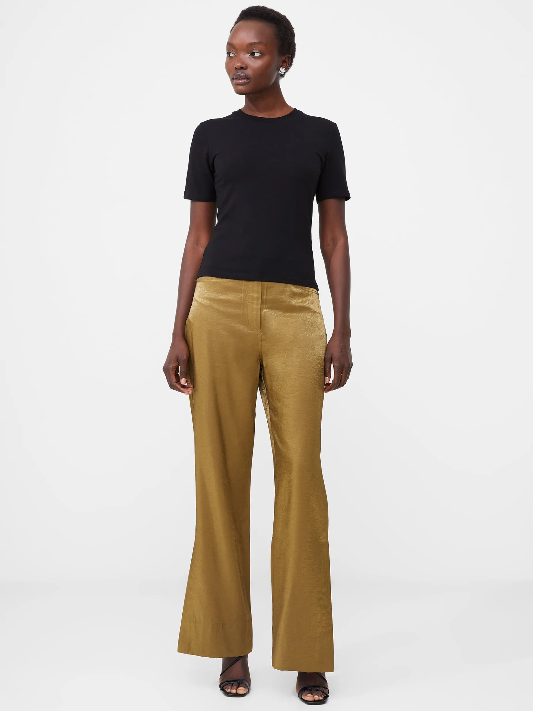 French Connection Tops-Rallie Cotton Crew Neck T-Shirt