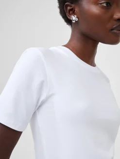 French Connection Tops-Rallie Cotton Crew Neck T-Shirt