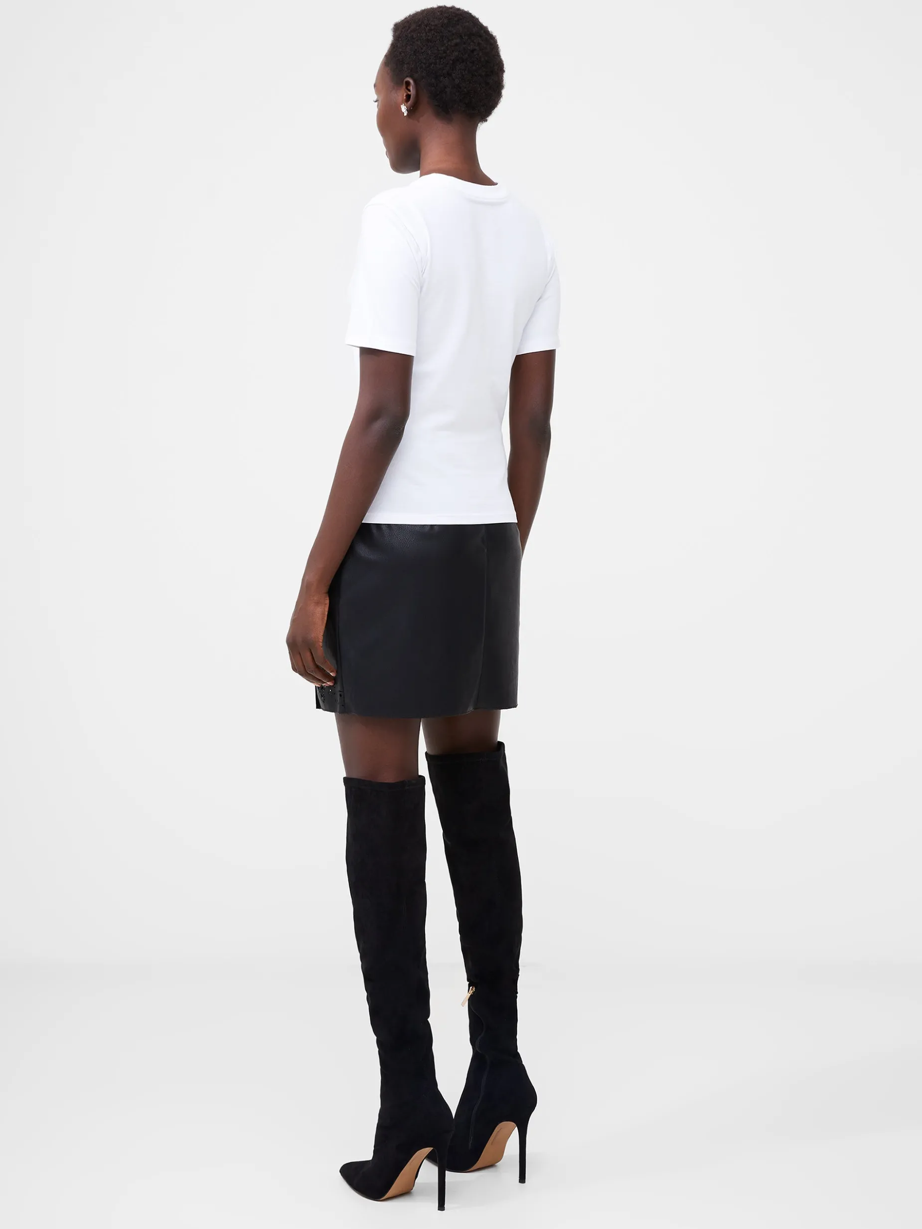 French Connection Tops-Rallie Cotton Crew Neck T-Shirt