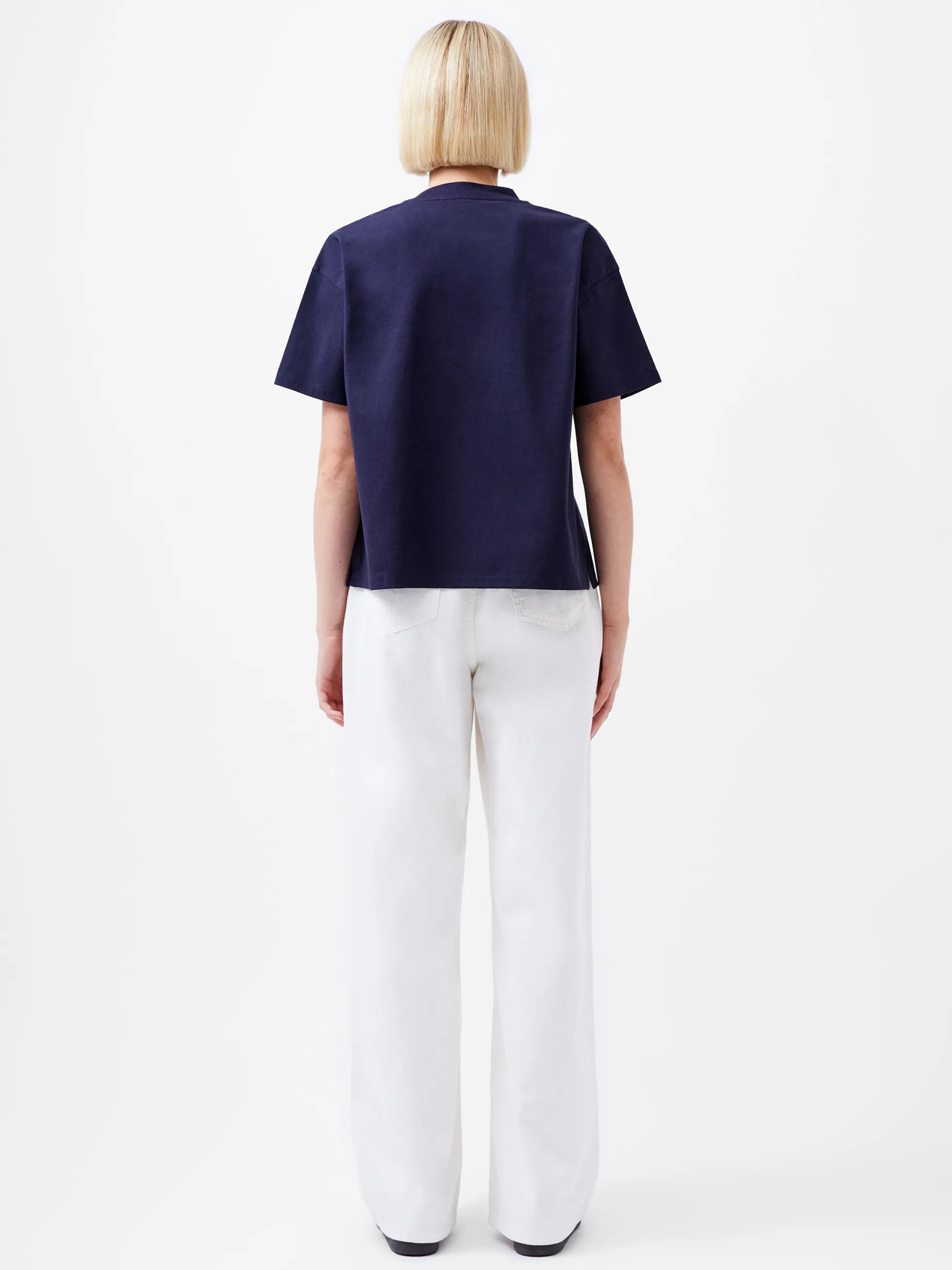 French Connection Tops-Rallie Cotton Short Sleeve T-Shirt