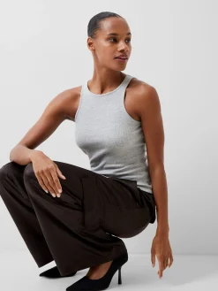 French Connection Tops-Rassia Sheryle Ribbed Tank Top