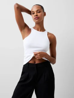 French Connection Tops-Rassia Sheryle Ribbed Tank Top