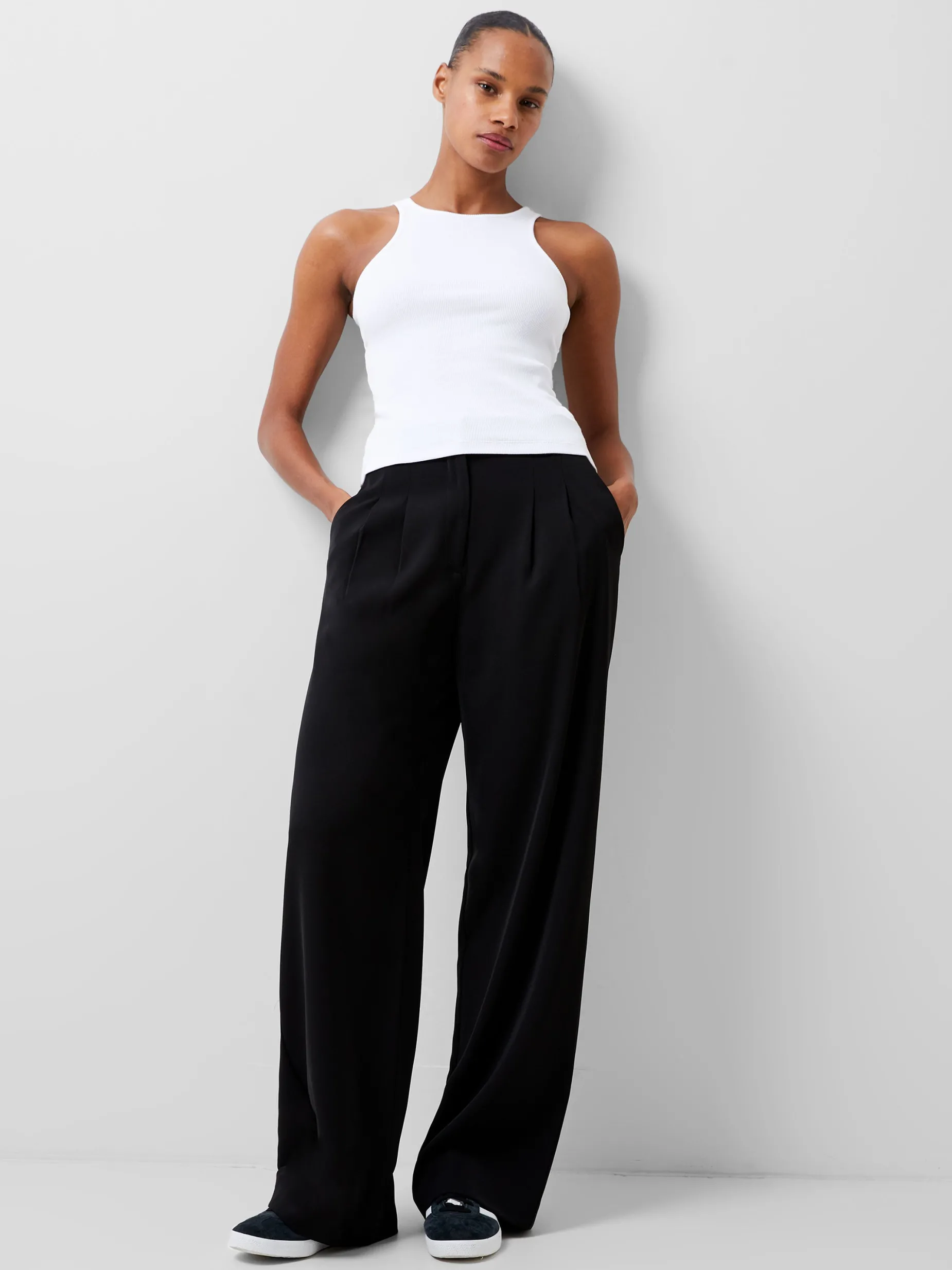 French Connection Tops-Rassia Sheryle Ribbed Tank Top