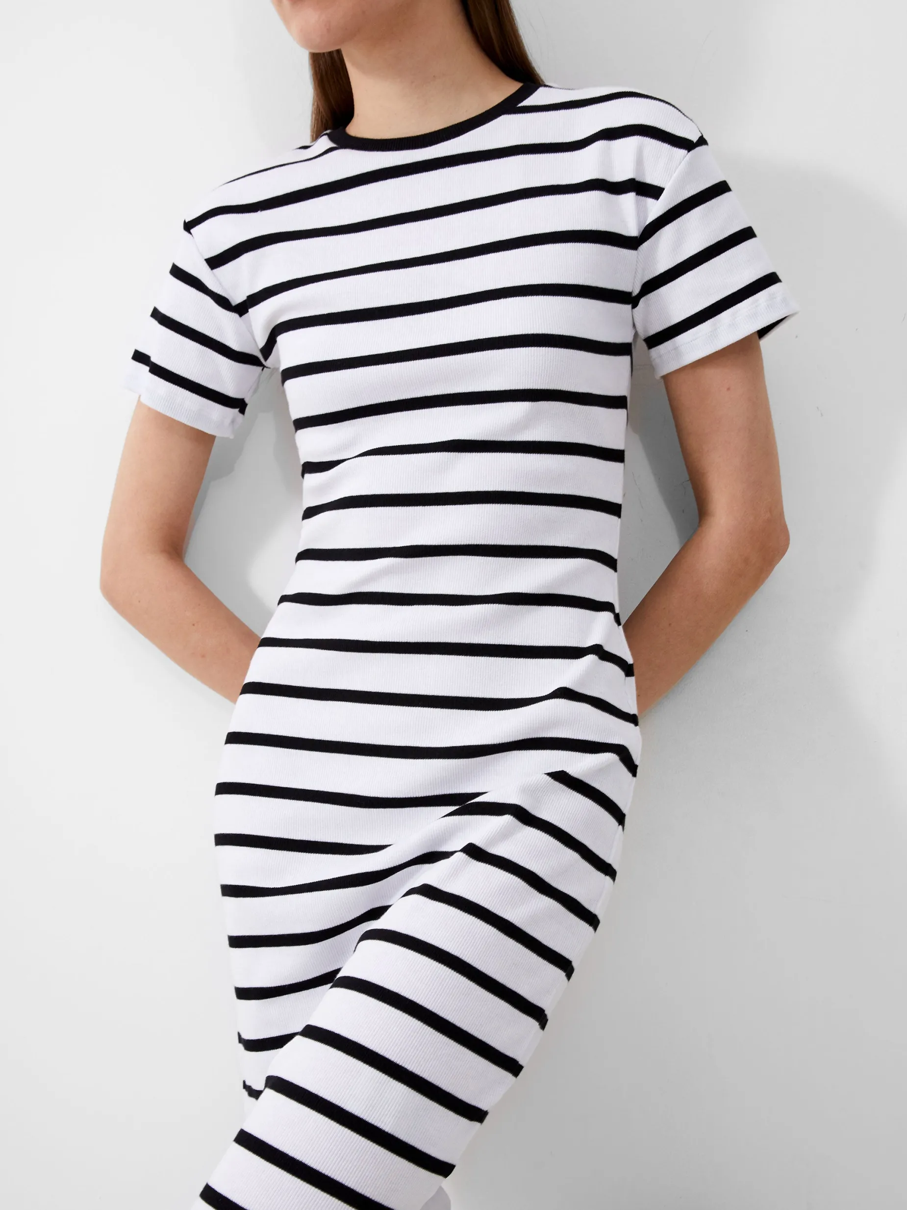 French Connection Maxi Dresses-Rassia Stripe Midi Dress