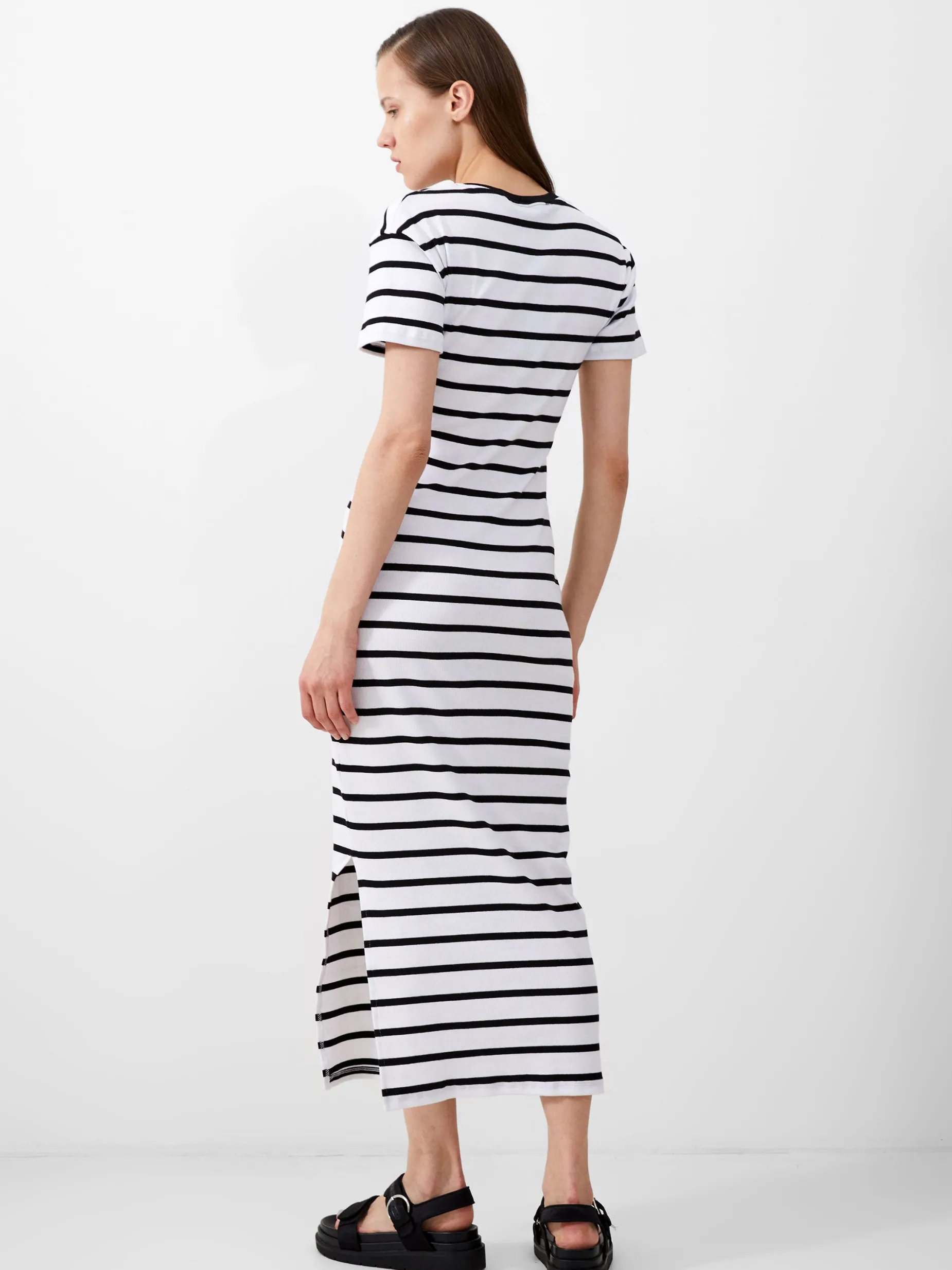 French Connection Maxi Dresses-Rassia Stripe Midi Dress