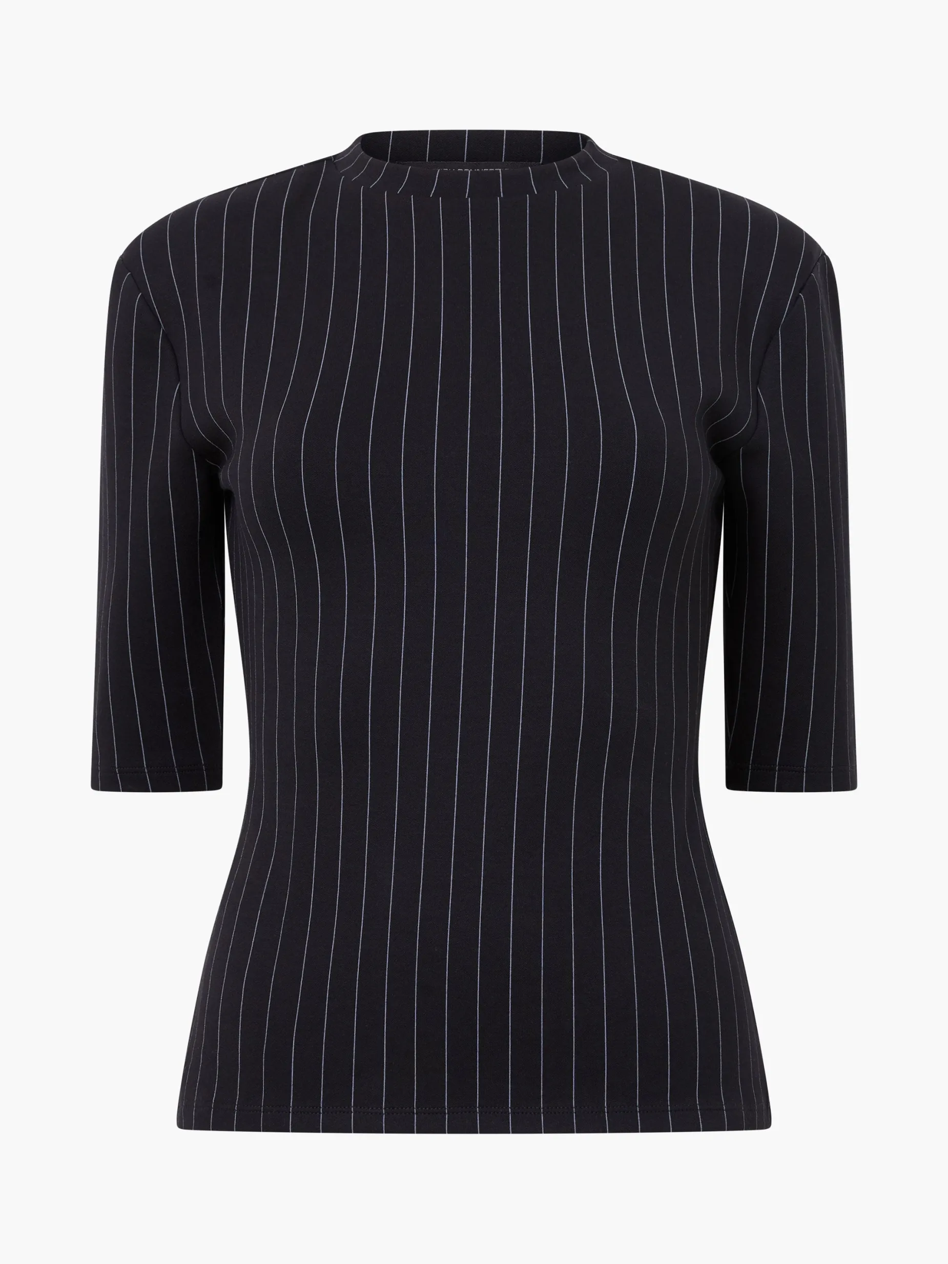 French Connection Tops|Co-Ords-Regina Jersey Shoulder Pad Tee