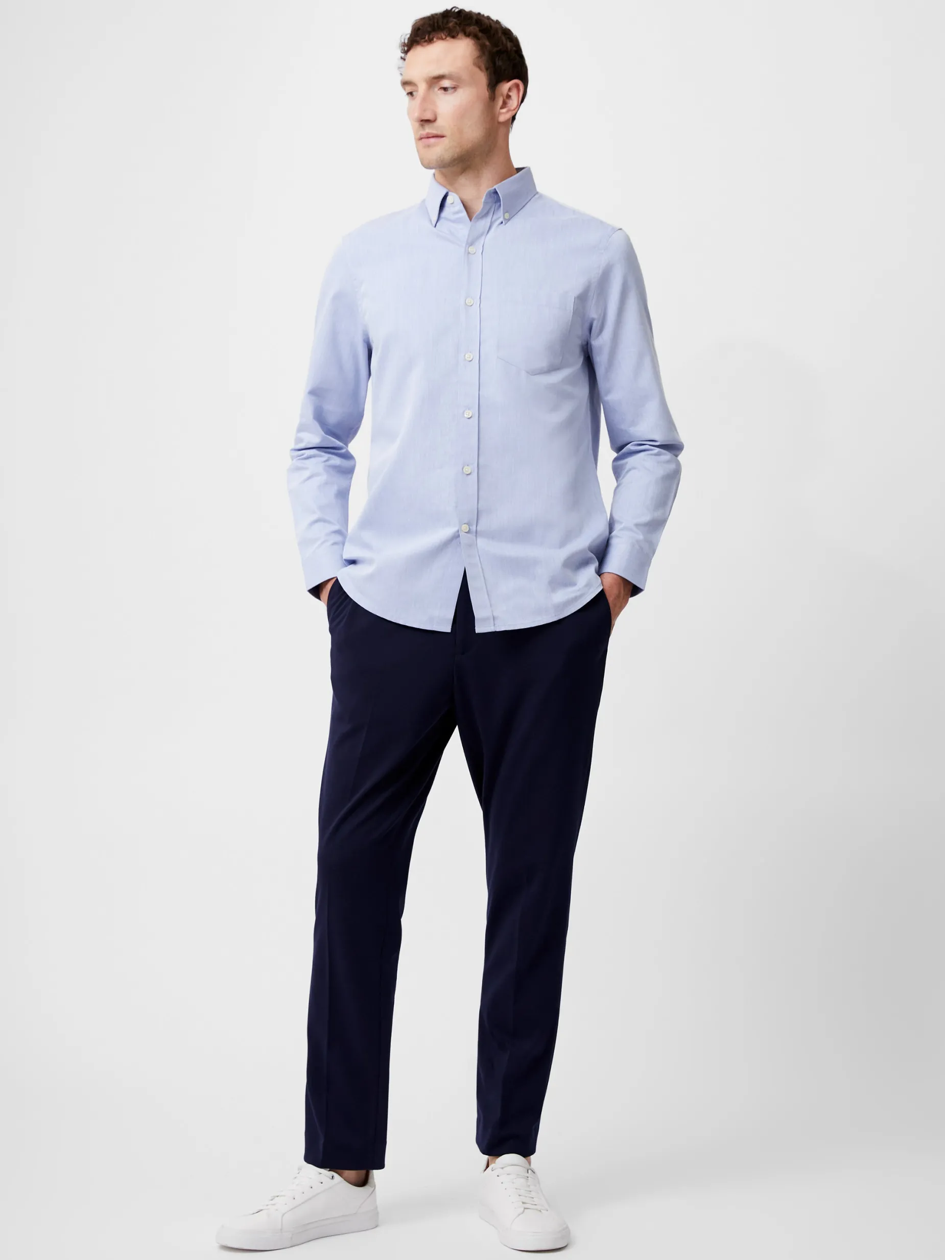 French Connection Shirts-Regular Fit Button Down Oxford Shirt