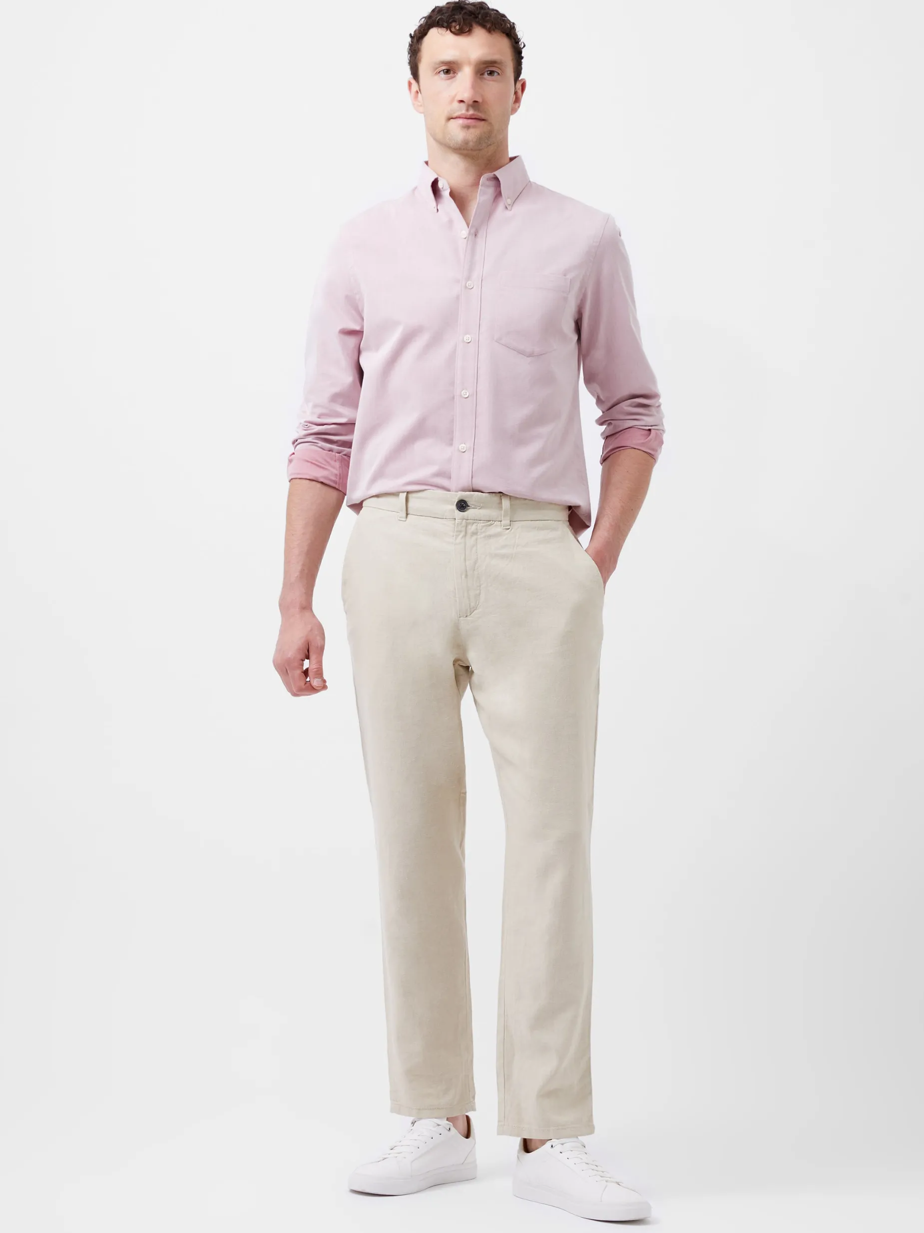 French Connection Shirts-Regular Fit Button Down Oxford Shirt