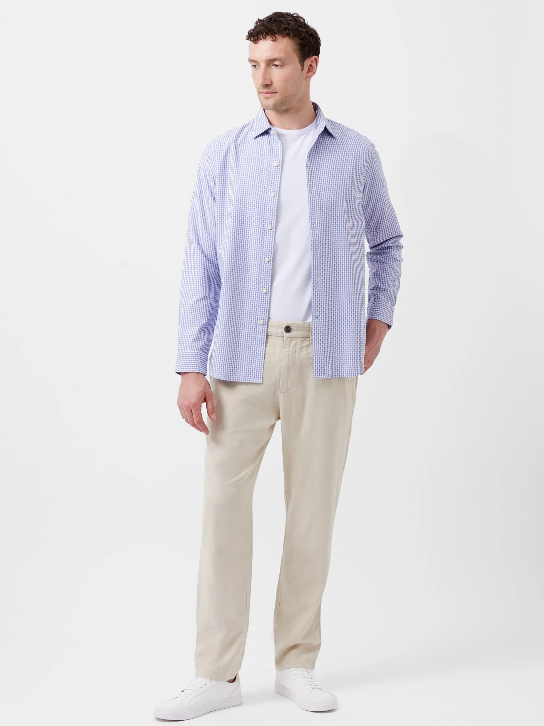 French Connection Shirts-Regular Fit Classic Collar Check Shirt