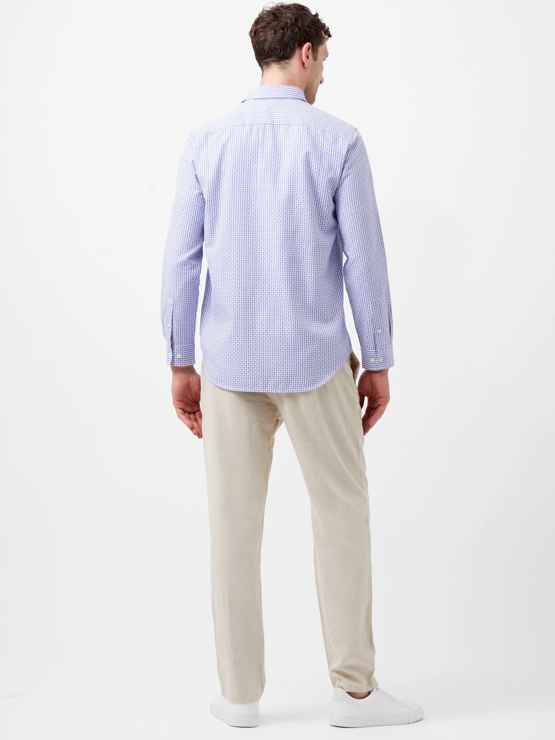 French Connection Shirts-Regular Fit Classic Collar Check Shirt