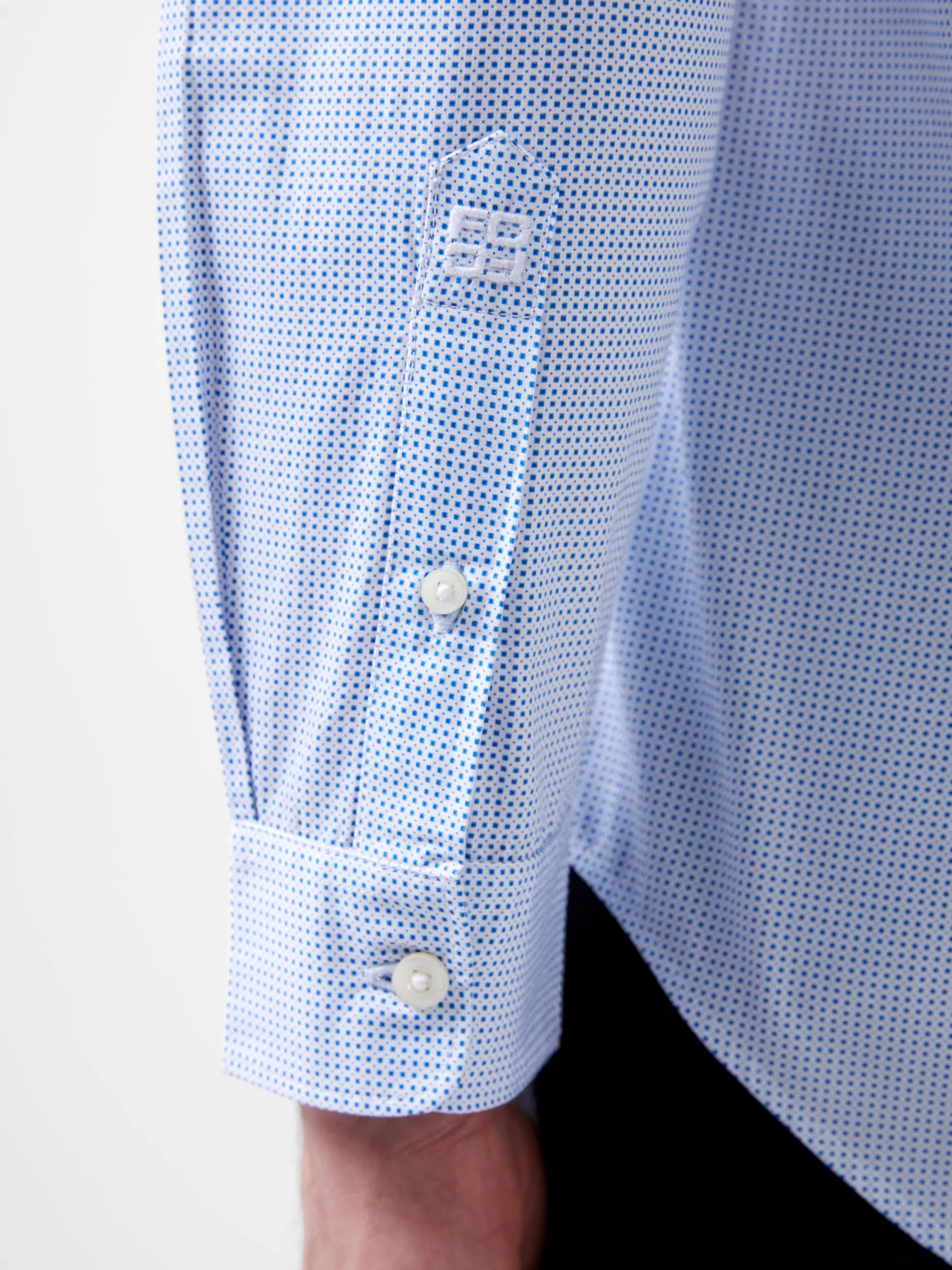 French Connection Shirts-Regular Fit Classic Collar Geo Shirt