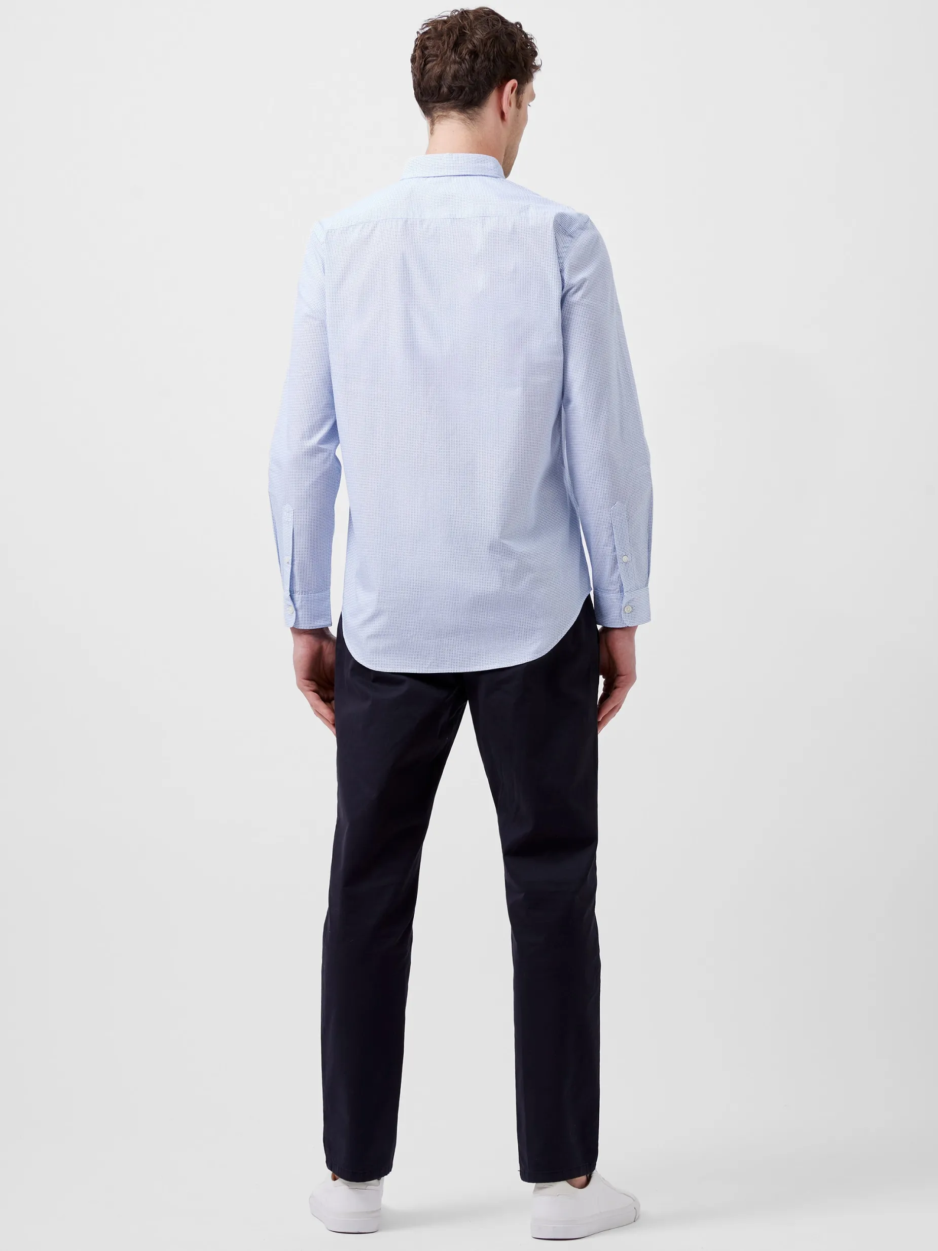 French Connection Shirts-Regular Fit Classic Collar Geo Shirt