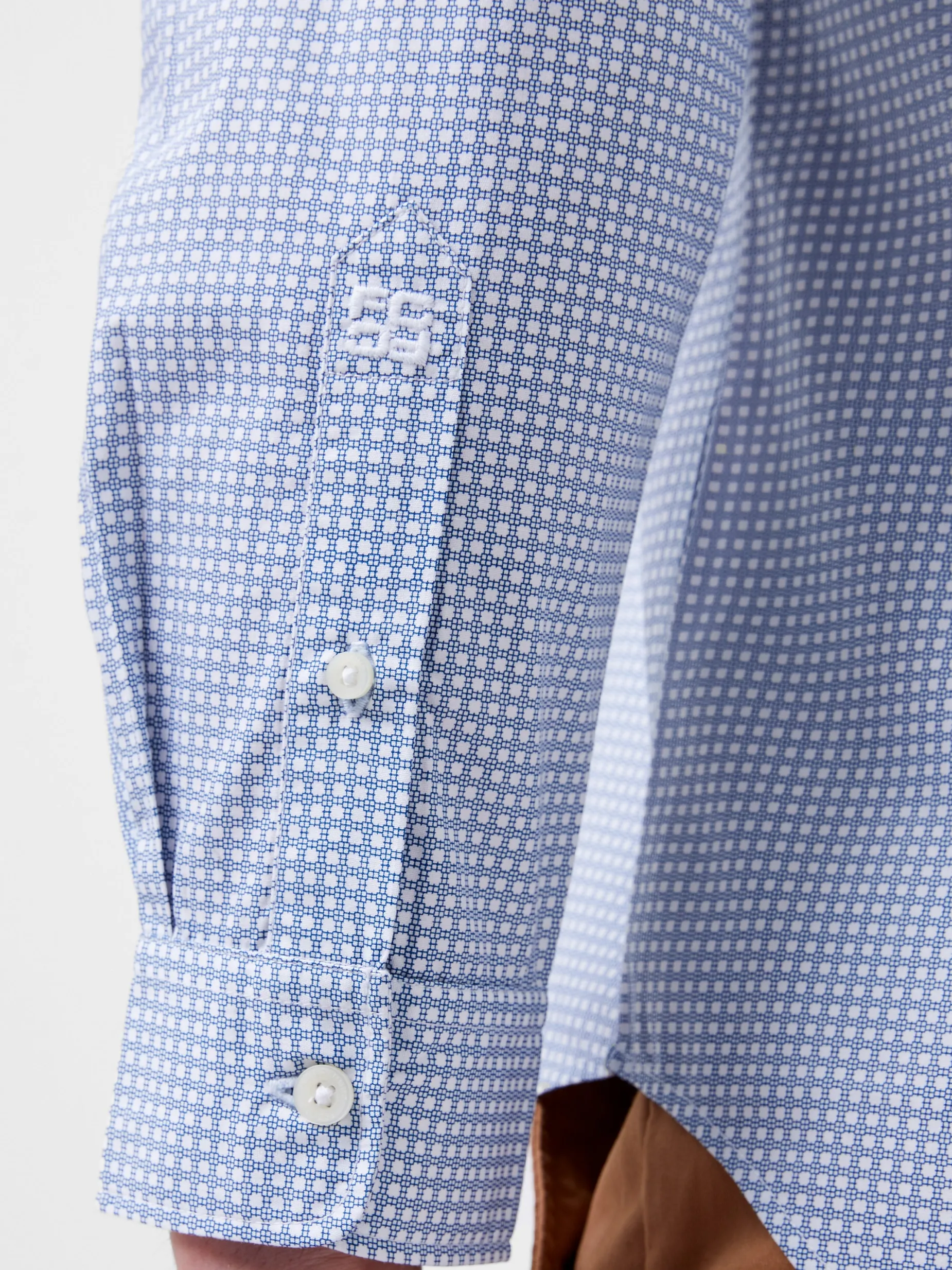 French Connection Shirts-Regular Fit Classic Collar Geo Floral Shirt