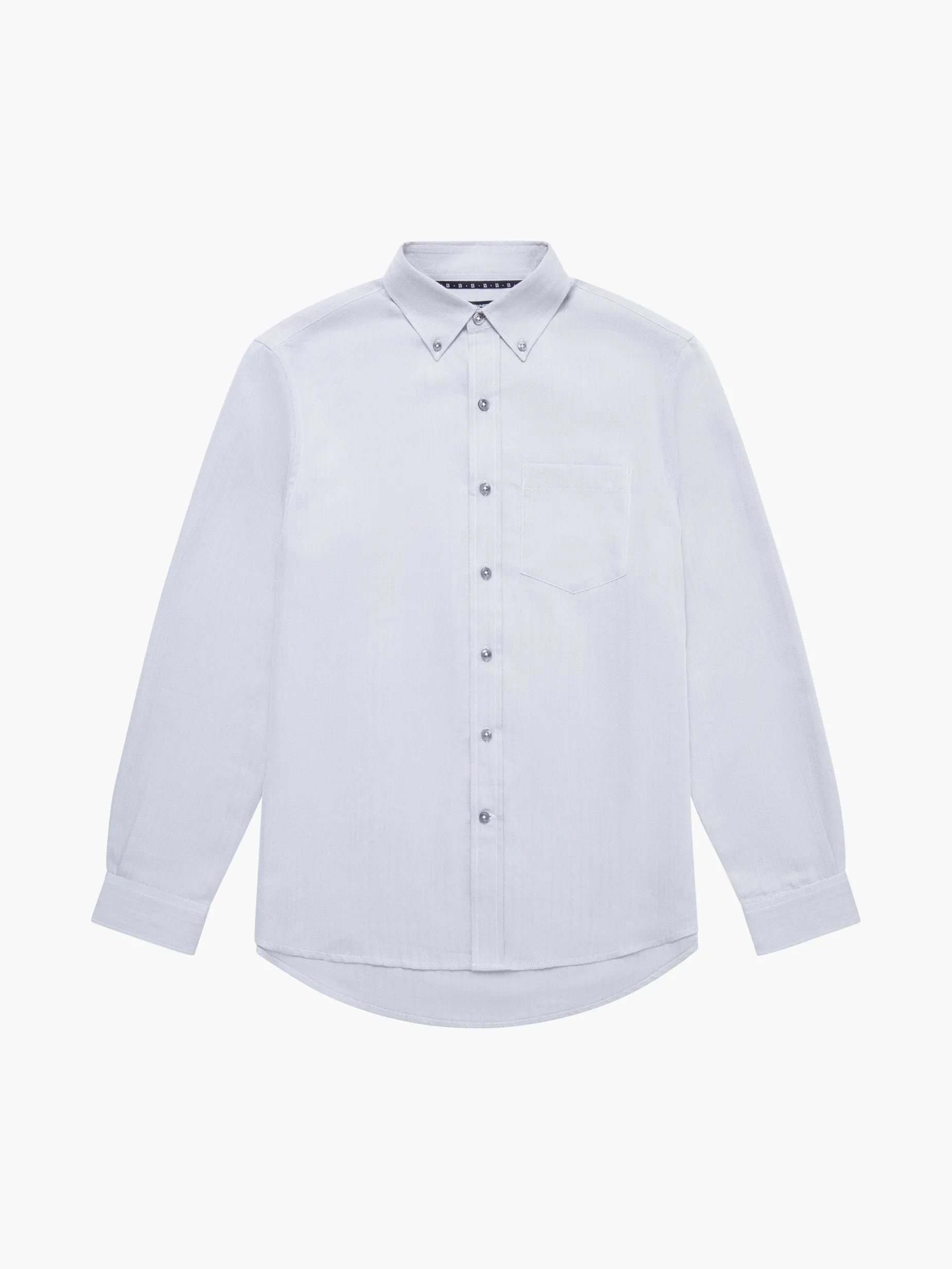 French Connection Shirts-Regular Fit Herringbone Button Down Shirt