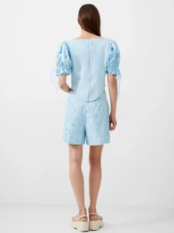 French Connection Co-Ords-Rhodes Cotton Embroidered Top