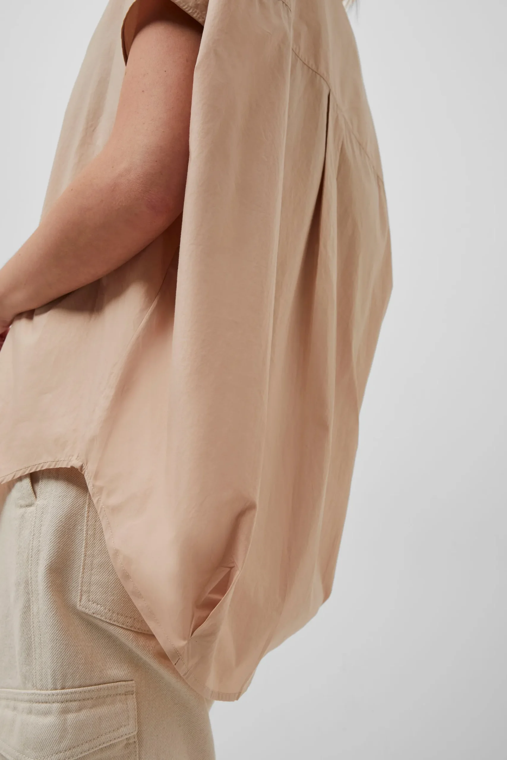 French Connection Shirts-Rhodes Poplin Sleeveless Popover Shirt